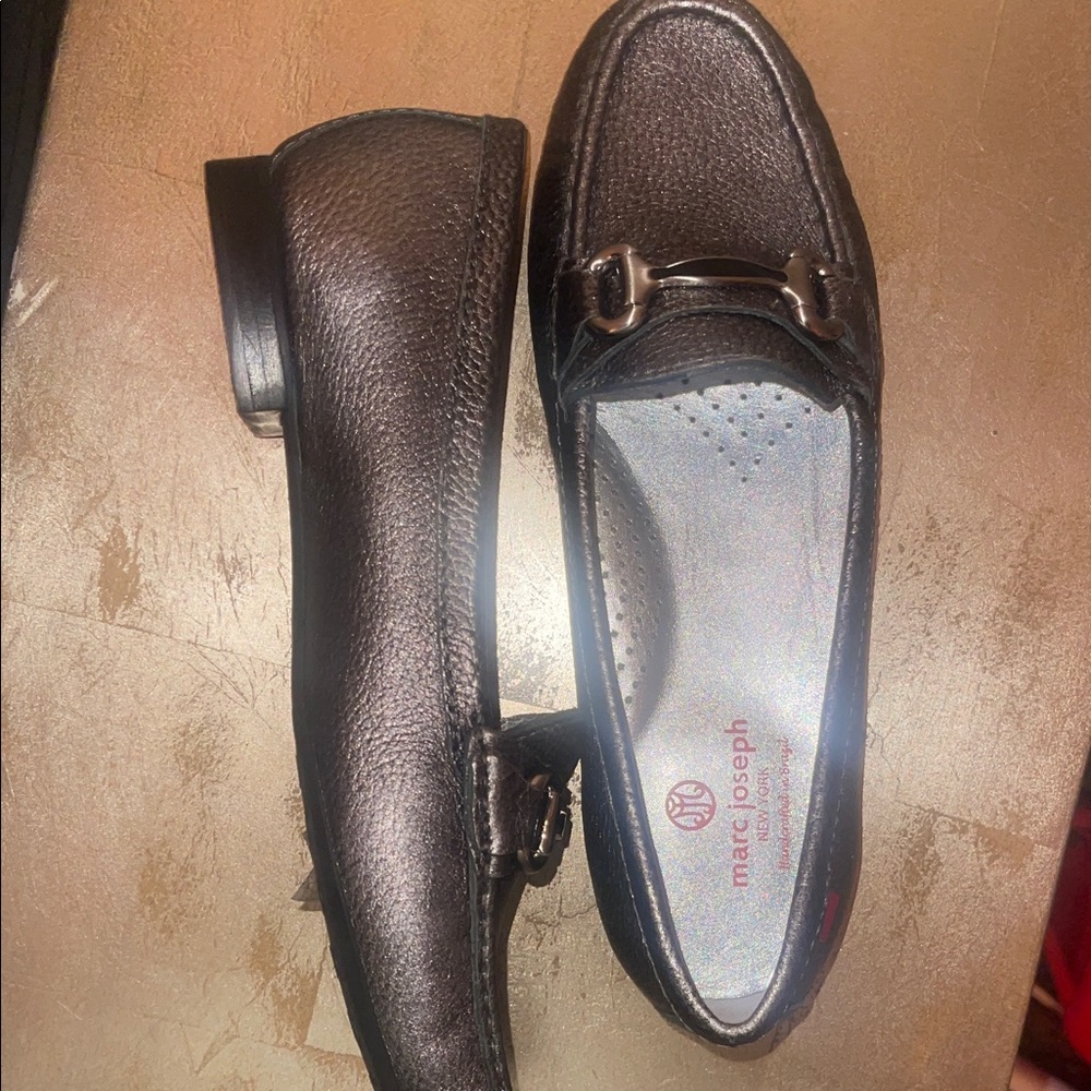 Marc Joseph Silver Textured Loafers - Picture 11 of 16